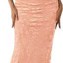 BTFBM Women's Summer Maxi Tube Dress Strapless Side Slit Long Floral Bodycon Dress Elegant Party Cocktail Dresses (XXL)