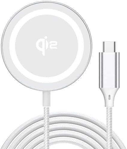 Yootech for Mag-Safe Charger, Qi2 Certified Super Fast Wireless Charging Pad, Real 15W Magnetic Charging Compatible with iPhone 16/16 Plus/16 Pro/16 Pro Max/15/14/13/12 Series(No Adapter)(Silver)