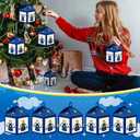 Yaomiao 16 Sets Angel Christmas Crafts Christmas Lanterns Angel Tissue Paper Easy Craft Kits Make Your Own Xmas Lanterns Kit Hanging Ornaments for Winter Xmas Tree Decoration