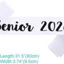 6PCS Senior 2026 Sash, Black Glitter White Finally Graduated 2026 Senior Sashes for Graduation Party Decorations Supplies