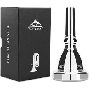 EASTROCK Tuba Mouthpiece 24AW, Music Mouthpiece, Tuba Player Replacement Tuba Parts Tuba Mouthpiece Accessories