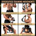 Twister Arm Trainer, Adjustable Chest Workout Equipment for Men & Women, Home Gym Strength Trainer, Muscle Builder & Strength Training for Arms, Chest (Red, 70-110lb)