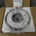 Crystal Ceiling Light Fixture, Modern Flush Mount Ceiling Light, Black Crystal Chandelier for Kitchen Bedroom Bathroom Entryway Hallway