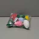 VOSAREA Christmas Felt Lightbulb Garland Knitted Bulb Pendant Ceiling Mantle Hanging Garland Xmas Party Scene Pendant for Wall Christmas Tree Decoration