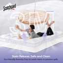 downluxe 4 Inch Full Size Memory Foam Mattress Topper Pro Dual Layer 2 Inch Cooling Gel Egg Crate Memory Foam Plus 2 Inch Pillow Top Medium Firm with Deep Pocket