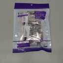 VCE Cat6 Shielded RJ45 Pass Through Connectors 50-Pack, RJ45 8P8C Cat 6/Cat 5e Connector End 3 Prong Ethernet Modular Plug Gold Plated for Solid or Stranded STP/FTP Network Cable (Transparent)