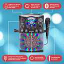 Singing Machine Karaoke Machine for Kids and Adults with Wired Microphone - Built-In Speaker with LED Disco Lights - Wireless Bluetooth, CD+G & USB Connectivity - Black