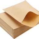 200 Pcs Kraft Paper Cookies Bags - Unbleached Small Paper Bakery Bags for Treats, Baked Snacks, Pastry, Bread (4.7x6.3 Inch)