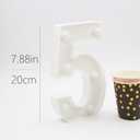 2 x H:7.88 inches Light Up Numbers 60 Sign for Party Decor, 60th Birthday Decorations for Women, 60th Wedding Anniversary Party Centerpieces Table Decorations for Men