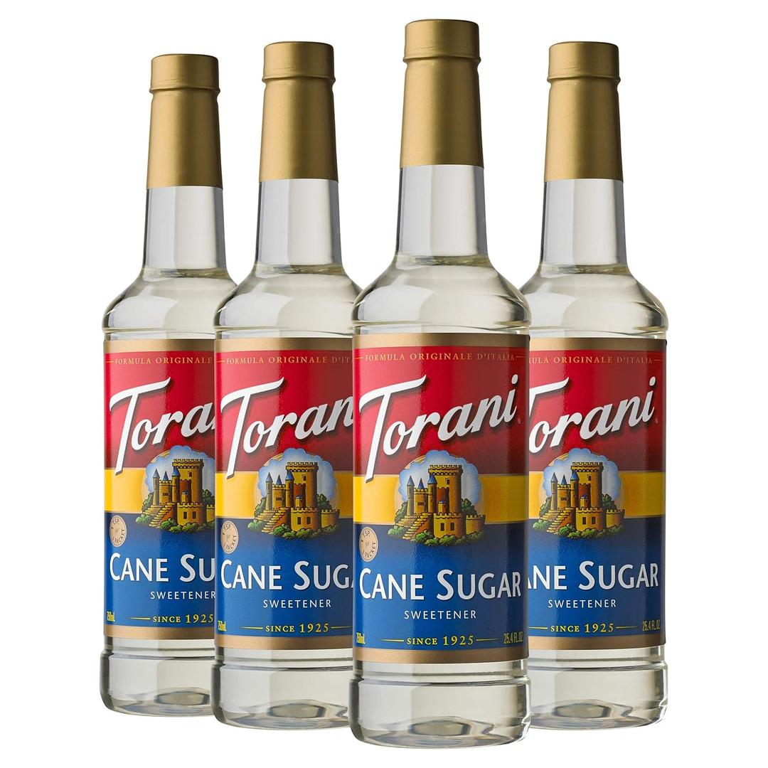 Torani Syrup, Cane Sugar Sweetener, 25.4 Ounces (Pack of 4)BB 02/23/28