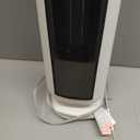 PELONIS 23 Oscillating Ceramic Tower Space Heater with Remote & Thermostat, Electric Energy Efficient Floor Heater for Indoor Use Large Room Safe with Timer, ECO Mode, 1500W, White