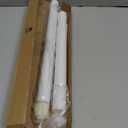 Supforce Closet Rods for Hanging Clothes, 17 to 39 Inches Stepless Adjustable Metal Closet Rod, 1.3 Inches Heavy Duty Clothes Hanging Rod for Closet Wardrobes Laundry RV, White