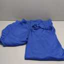 Adogirl Women 2 Piece Outfits Sweatsuit Set Fall Long Sleeve Half Zip Sweatshirt Wide Leg Sweatpants Tracksuit Lounge Sets (XX-Large, Blue)