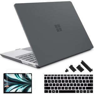 Case for 15" Microsoft Surface Laptop 5/4/3 with Metal Palm Rest ONLY Model: 1979/1953/1873/1872 (2022-2019), Plastic Hard Shell Case with Keyboard Cover & Screen Protector, Matte Black