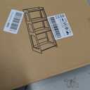 POBOMULI 4-Tier Bathroom Ladder Shelf Freestanding, 12.6" W x 37" H
