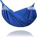 SUNCREAT Hammocks Outdoor Camping Double Hammock, 2 Person Outdoor Backyard Hammock, Navy