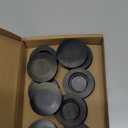 Maxmoral 10pcs Piggy Bank Closure Plug Round Piggy Bank Stopper Cover Black Rubber Money Saving Box Plug 1.45" Outer Diameter