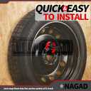 E Track Spare Tire Holder Mount, Upgraded E-Track Double Fittings Spare Wheel Carrier for Enclosed Trailers, Garages, Truck, Warehouse and Semis, Etrack Rail Accessories for E Track System