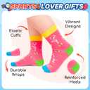 HAPPYPOP Novelty Socks for Teen Kids - Gifts for Gymnasts Cheerleaders Dancers Girls Preteen, 7-9 Years