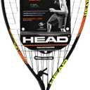 HEAD CPS Heat Racquetball Racquet – Pre-Strung Beginner Racquet with CPS Power Technology, Lightweight Frame, Damp Plus Vibration Control, One Size