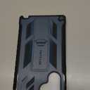 FNTCASE for Samsung Galaxy S24Ultra Case: Military Grade Drop Proof Protection Cases with Kickstand | Shockproof Rugged Hard Phonecase Heavy Duty Matte Textured Protective Cover  6.8 Inch Blue