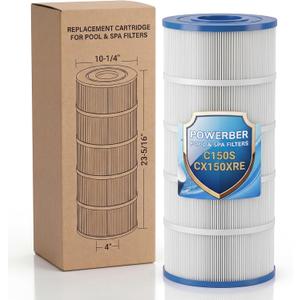 C150S Filter Cartridge - Compatible with Hayward CX150XRE Filter Cartridge, Hayward Swimclear Cartridge Filter C150S, CS150E, PA150S, C-9441, 150 Sq.ft. 1 Pack