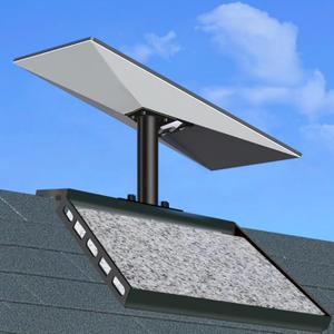 Adjustable 20 Tilt Roof Ridge Mount for Starlink-Compatible Systems, Roof Mount Kit with Adapter, 360 Rotation Pole Mount, Fits Starlink Gen 3 Dish V3
