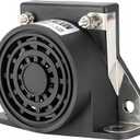 LINGYAO Backup Alarm for Truck 12V-48V DC Waterproof Heavy Duty 107dB Reverse Warning Beeper for Commercial Vehicles Semi Trucks  Industrial Grade Safety Alert