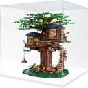 DuvinDD Acrylic Display Case for Collectibles Lego Clear Acrylic Display Box Countertop Dustproof Protection Large Showcase Toys Action Figure Stand Home Storage Box with Base (17x17x17 inch)