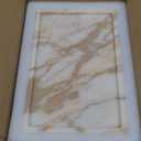 100% Natural Marble Serving Tray Luxury Marble Storage Tray for Home Decor Stone Tray for Bathroom/Kitchen/Vanity/Dresser,Plate Holder for Tissues, Candles, Towel (12" x 8" x 0.7")