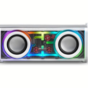 Ilive Transparent+ Wireless Bluetooth Speaker with Color Changing LED Lights, ISB214W