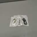 4 x A-Z Stainless Steel Letter Keychain - Alphabet Initial Key Ring for Men Women, Purse or Car Charm