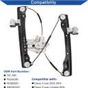 Obaee Power Window Lift Regulator with Motor Assembly Front Right Passenger Side Compatible with Chevrolet Cruze 2012-2015/ Chevy Cruze Limited 2016 (2 Pins), Replace OE 751-740