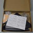 Sotfamily Plastic Shower Caddy Corner (For 90 Only), 4 Pack Adhesive Corner Shower Shelves for Bathroom Organizers and Storage, Black