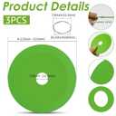 3 Pcs Glass Cutting Disc 4 1/2" X 7/8” for Angle Grinder, 4 1/2 Inch Ultra-Thin Diamond Saw Blades, Reusable Glass Cutting Tool for Grinding Jade, Crystal, Wine Bottles, Tile (Green)