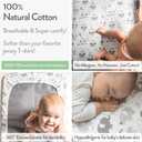 Joey + Joan Bedside Bassinet Fitted Sheets for Milliard Bedside Bassinet Side Sleeper Buttery Soft 100% Cotton 2 Pack
