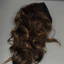 xccoco Long Wavy Headband Wig for Women Black Wigs with Brown Blonde Highlight 200% Denisty Headband Wigs Put On and Go Glueless Wig Long Synthetic Wig for Women Party Daliy Use (24 Inch)