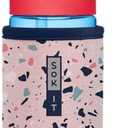 Sok It BotlSok Water Bottle Sleeve Insulated Neoprene Cover (Pink Terrazzo, Fits 12oz CamelBak or Nalgene) 2 Pcs