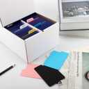 4 Set Trading Card Storage Box, 1600 Count Collector White Trading Cards Box Storage Sports Card Storage Cases Organizer Box for Basketball Soccer Baseball Game Cards