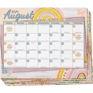 Really Good Stuff Boho Monthly Calendar Pages and Stickers 2024-2025 Double Sided
