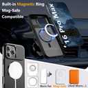 Innaght Magnetic for iPhone 16 Pro Max Case with Stand,Compatible with MagSafe,Rugged,Heavy Duty,Protective case Kickstand,[Built-in Invisible Stand],Black