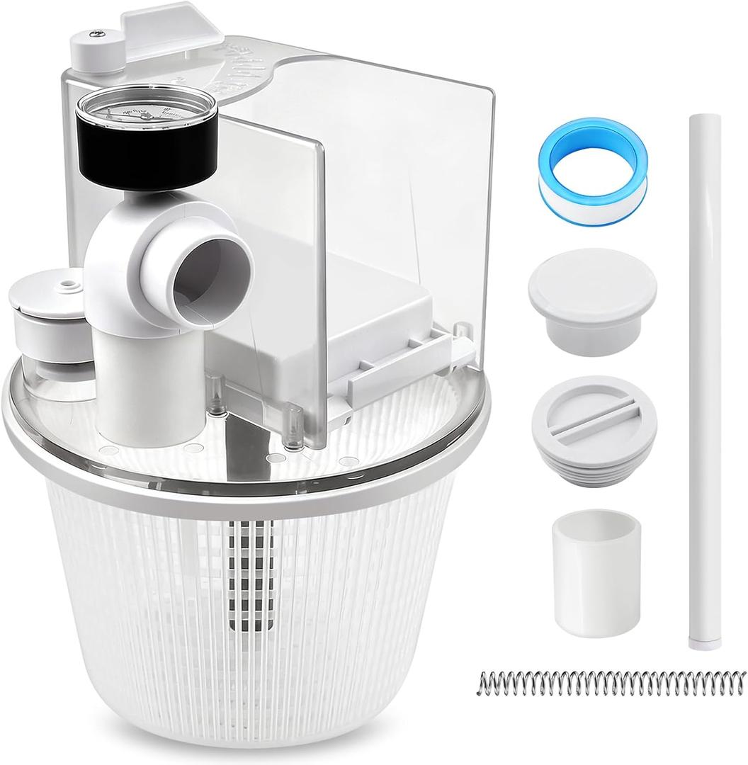 R211100 Vac-Mate Pool Skimmer Attachment Pool Cleaner Dispenser Box for Pentair Multi-Function Vacuum Skimmer Attachment Skimmer Basket for Inground Pool