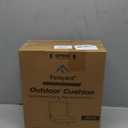 Favoyard Deep Seat Patio Cushion Set 19 x 19 Inch Waterproof Outdoor Chair Cushions for Patio Furniture with Fade Resistant and Removable Cover with Handle & Adjustable Straps for Patio, Yard, Garden (Beige)