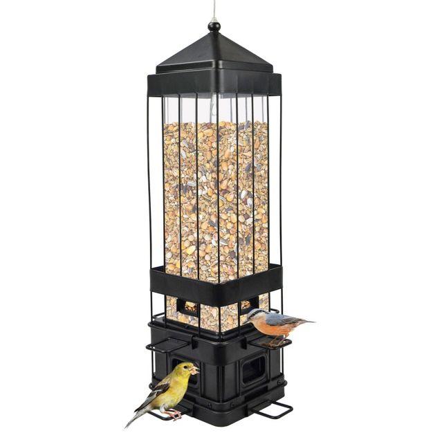 Nature's Way Bird Products Squirrel Shield Metal Squirrel Proof Advantage Cage Feeder 3.2 qt