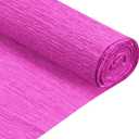 MECCANIXITY Crepe Paper Rolls 8 ft Long 20 Inch Wide, Hot Pink 2 Pack