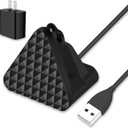 Smart Glasses Charging Stand Dock Compatible with Ray-Ban Meta Wayfarer, Headliner, Skyler, Oakley Meta HSTN, Portable Smart Glasses Charger Dock with Charging Adapter (Black)