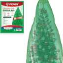 Green Christmas Tree Bag 6ft9ft, Tear-Resistant Waterproof Upright Christmas Tree Disposal Bag, Storage and Removal