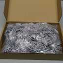 Boao 24 Pieces Christmas Glitter Artificial Poinsettia Flowers Christmas Flowers Decorations Wedding Xmas Tree New Year Ornaments (Silver)