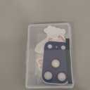 Uyiton Compatible with iPhone 17 Pro Camera Lens Protector - [Not Easy to Break][Strong Adsorption][Case-Friendly] Metal Tempered Glass Rear Camera Screen Cover - Deep Blue, 2 Packs