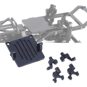 RZXYL Aluminum Adjustable Shock Towers Mount Set for 1/24 Axial SCX24 AXI90081 AXI00001 RC Crawler Upgrades (Black)